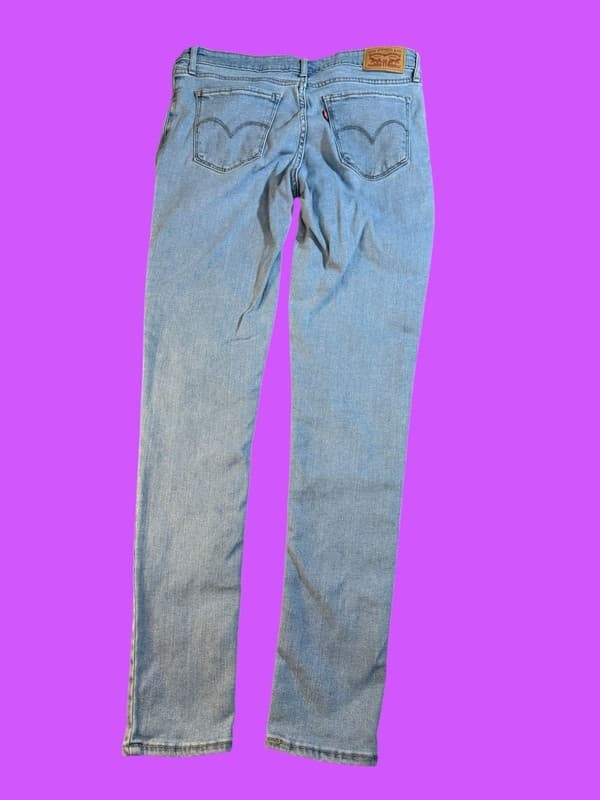 ILevi's Women's 711 Mid Rise Skinny Jeans Light Wash Size 29x30 - Thumbnail 2