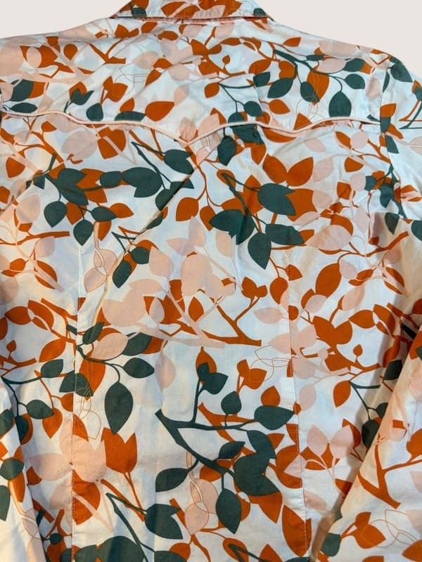 Vintage Rockies Floral Western Snap Front Blouse Women's Small - Thumbnail 6