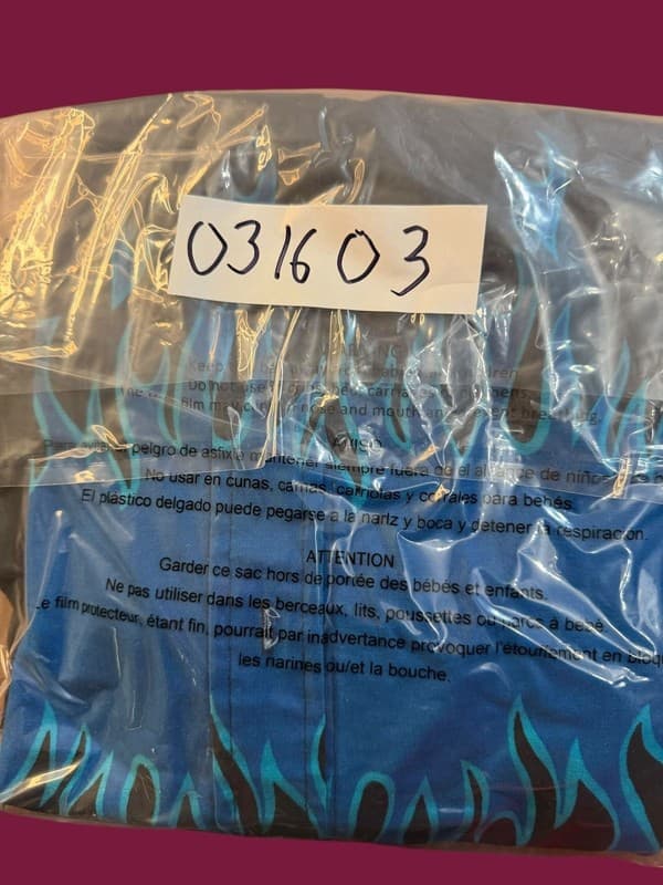 Vintage Brooks & Dunn Panhandle Slim Black Blue Flame Western Button Down Shirt - Thumbnail 3