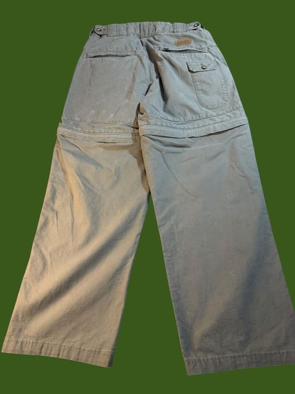 Vintage Cabela's 100% Cotton Convertible Cargo Pants Shorts Men's Size 34 - Thumbnail 2