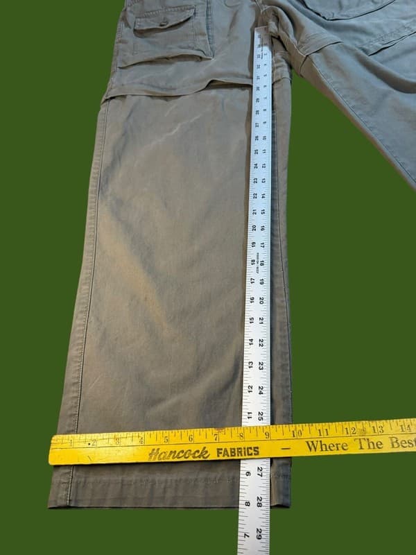 Vintage Cabela's 100% Cotton Convertible Cargo Pants Shorts Men's Size 34 - Thumbnail 10