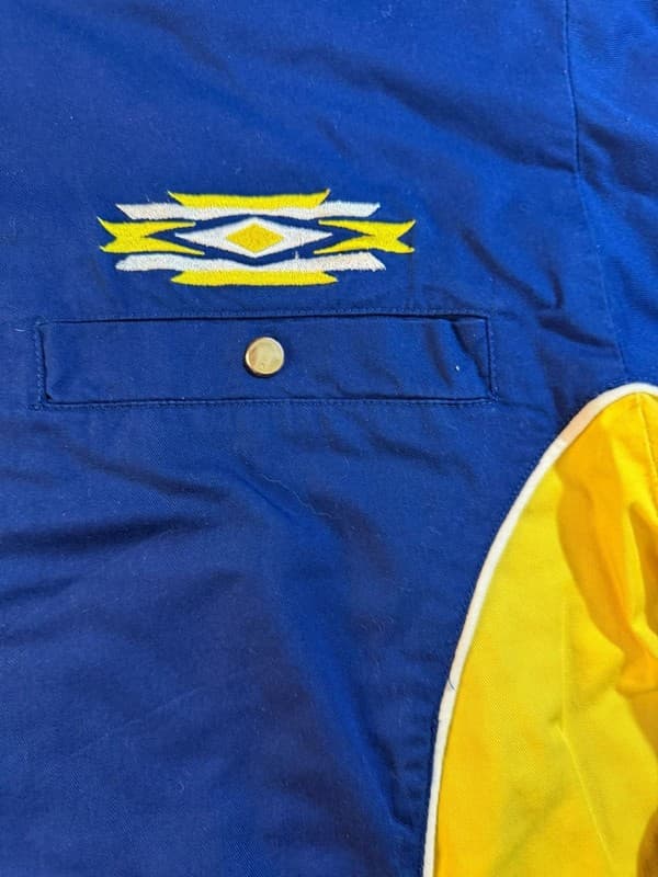 Vintage Wrangler Western Pearl Snap Native Aztec Print Long Sleeve Shirt M - Thumbnail 4