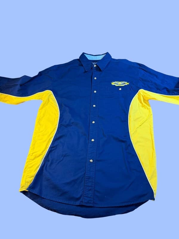 Vintage Wrangler Western Pearl Snap Native Aztec Print Long Sleeve Shirt M - Thumbnail 5