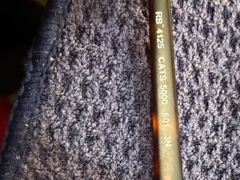 Ray-Ban RB4125 CATS 5000 Polarized Tortoise Aviator Sunglasses 59mm Made Italy - Thumbnail 9