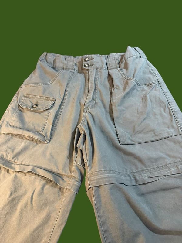 Vintage Cabela's 100% Cotton Convertible Cargo Pants Shorts Men's Size 34 - Thumbnail 7