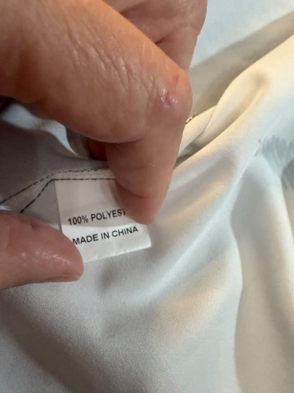 Men's Black and White Hawaiian Shirt Palm Tree Print Short Sleeve Button Down - Thumbnail 5