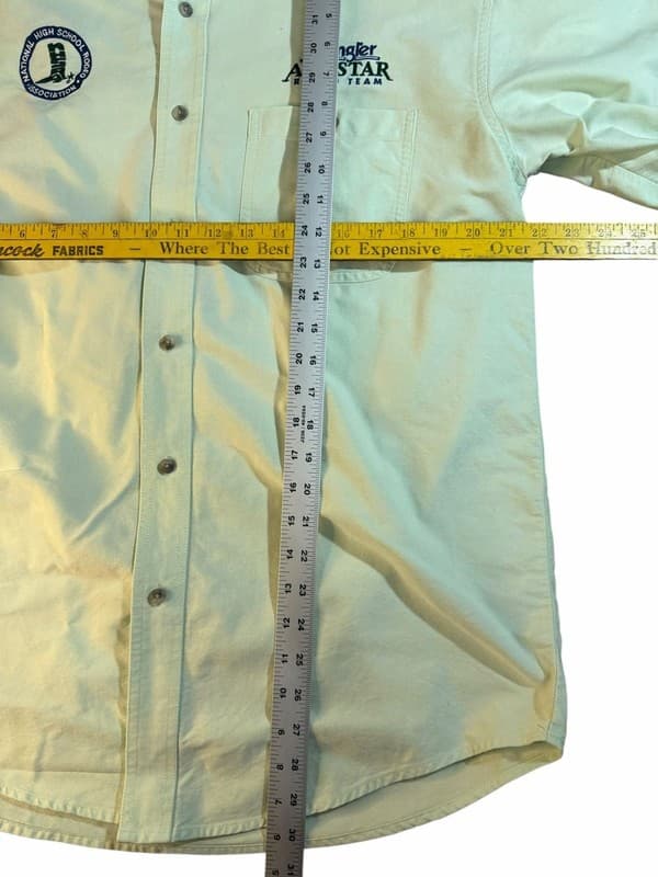 Wrangler 20X National High School Rodeo Assoc. All Star Team Button Down Size M - Thumbnail 6