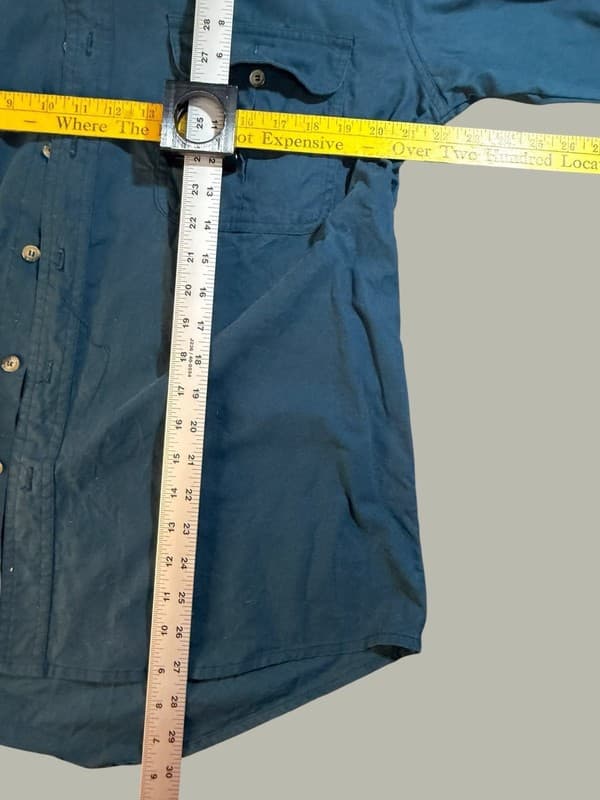 Bob Allen High Prairie Long Sleeve Shooting Shirt - Navy/Tan Medium - Thumbnail 11