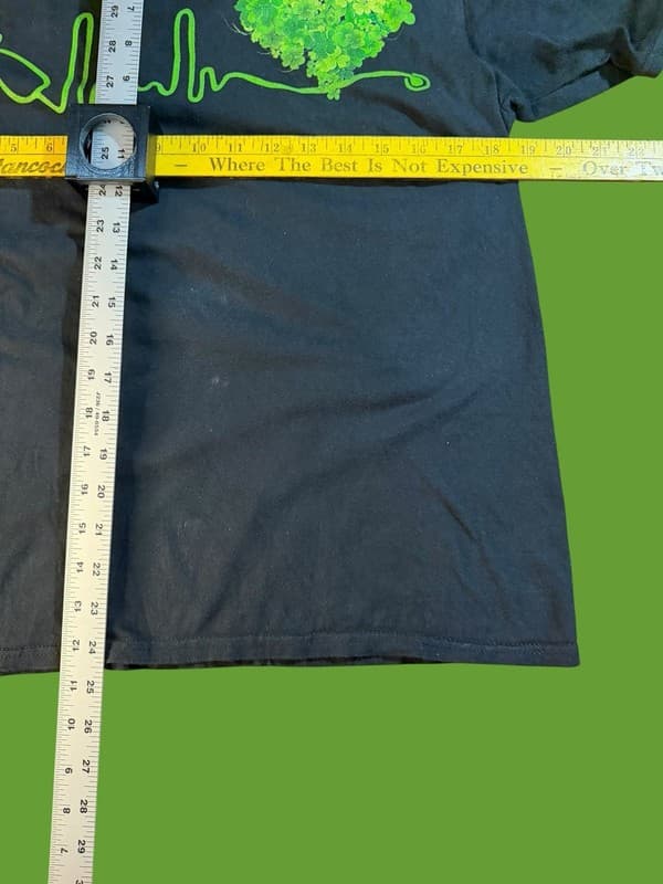 Port & Company Nurse St. Patrick's Day Heartbeat Stethoscope Shamrock T-Shirt - Thumbnail 6