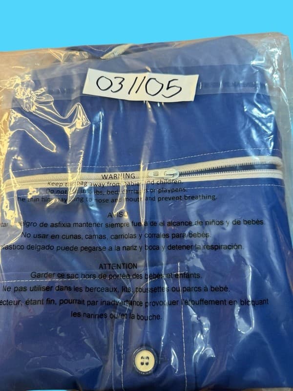 Vintage 70s White Stag Blue Zip-Up Jacket with Contrast Stitching and Safari Poc - Thumbnail 7