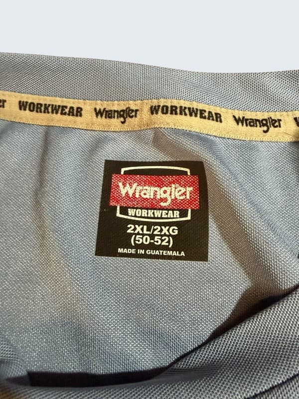 Wrangler Workwear Men's Short Sleeve Performance Pocket T-Shirt Blue 2XL - Thumbnail 3