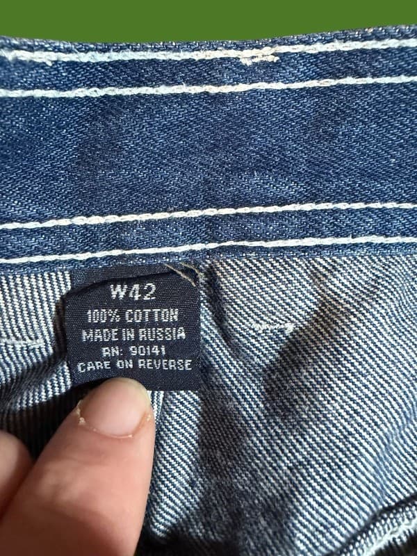 Vintage Rocawear Baggy Denim Carpenter Shorts Y2K Hip Hop Jorts Size 42 - Thumbnail 4