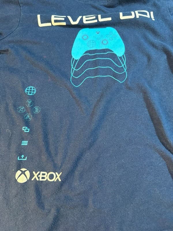 Xbox Boys Level Up Controller Graphic T-Shirt Blue Size M 8 - Thumbnail 5