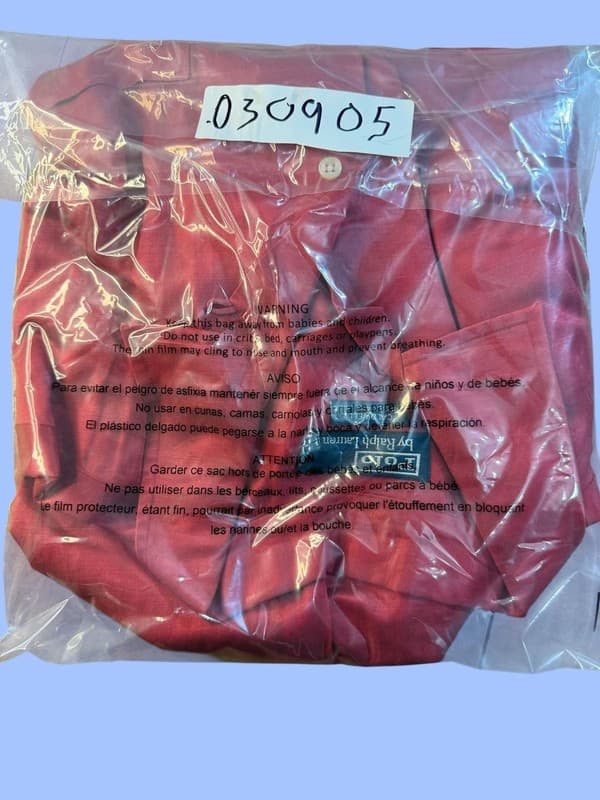 Vintage Polo Ralph Lauren Caldwell Silk Linen Camp Shirt Red XL - Thumbnail 7