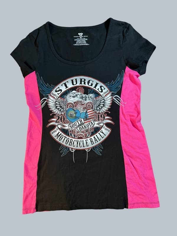 Vance Biker Wear 2019 Sturgis 79th Annual Motorcycle Rally Womens T-Shirt Medium - Image 1