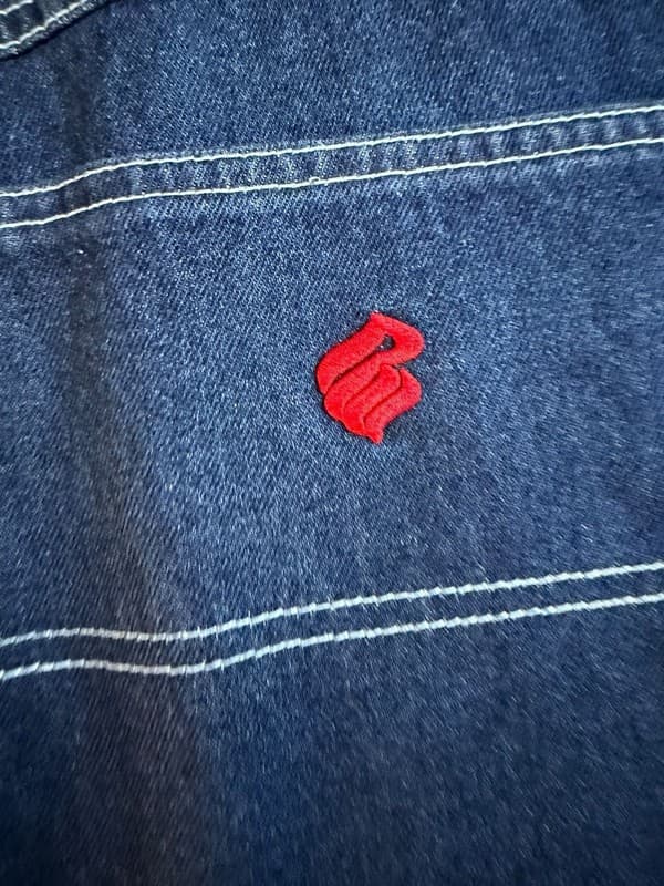 Vintage Rocawear Baggy Denim Carpenter Shorts Y2K Hip Hop Jorts Size 42 - Thumbnail 6