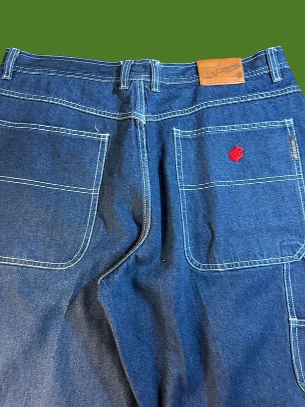 Vintage Rocawear Baggy Denim Carpenter Shorts Y2K Hip Hop Jorts Size 42 - Thumbnail 5