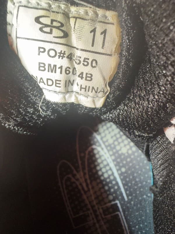 Boombah White and Black Metal Baseball Cleats Size 11 - Thumbnail 9