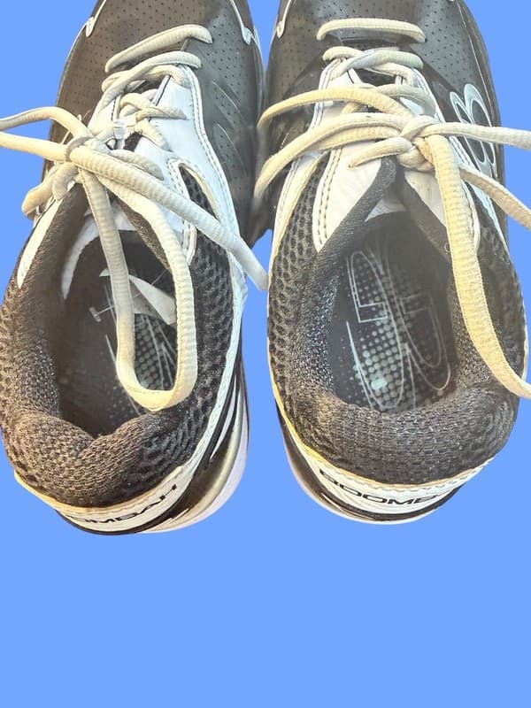 Boombah White and Black Metal Baseball Cleats Size 11 - Thumbnail 7