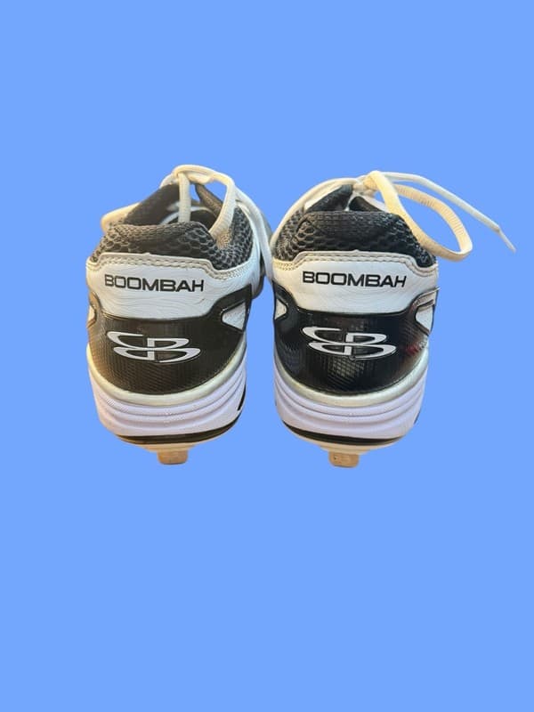 Boombah White and Black Metal Baseball Cleats Size 11 - Thumbnail 6