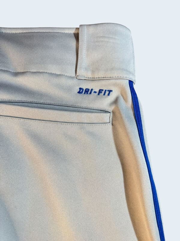 Nike Dri-FIT Baseball Pants XL Gray with Royal Blue Piping - Thumbnail 6