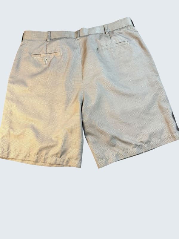 PGA TOUR Men's Size 40 Tan Glen Plaid Performance Golf Shorts - Thumbnail 2
