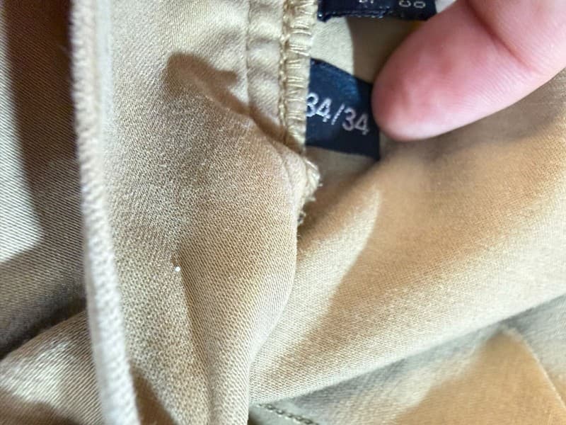 Polo by Ralph Lauren Men's Classic Fit Flat Front Khaki Chino Pants 34/34 - Thumbnail 6