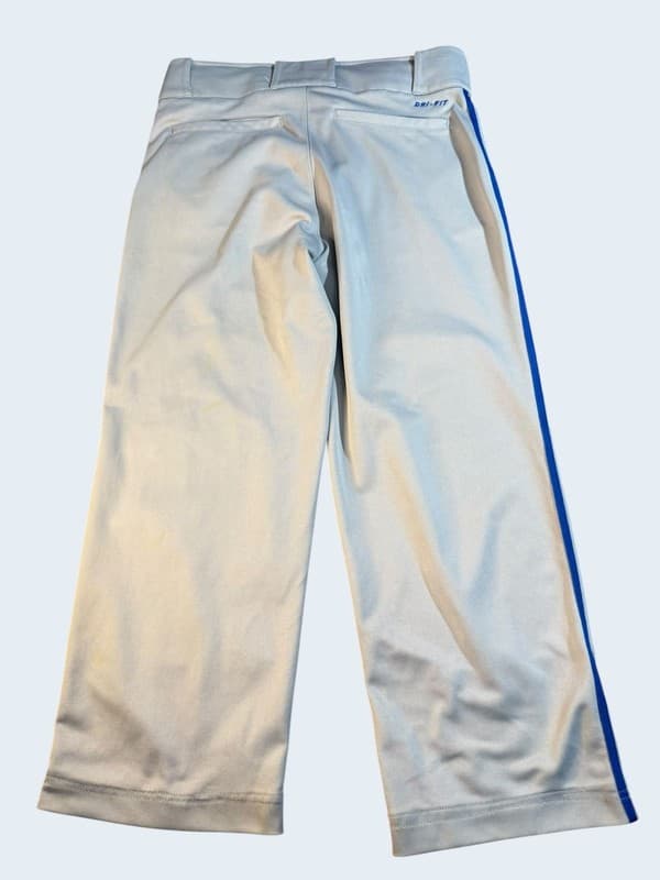 Nike Dri-FIT Baseball Pants XL Gray with Royal Blue Piping - Thumbnail 2