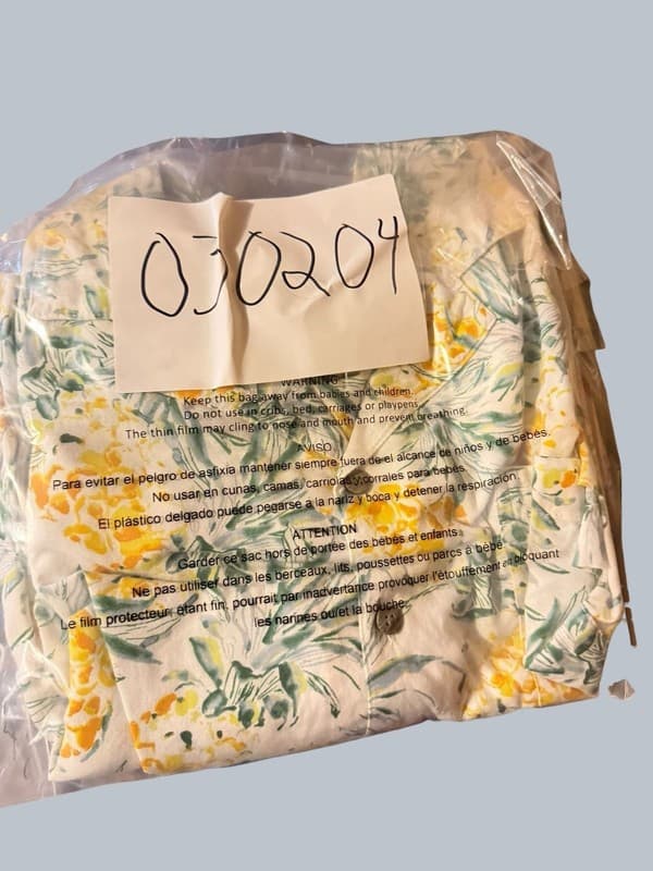 George Men's Short Sleeve Pineapple Print Camp Shirt Size 3XL - Thumbnail 4