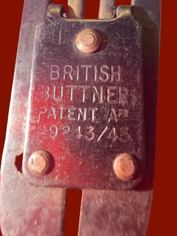 Vntg British Buttner Tool Steel Pipe Bowl Cleaner with Original Leather Case - Thumbnail 4