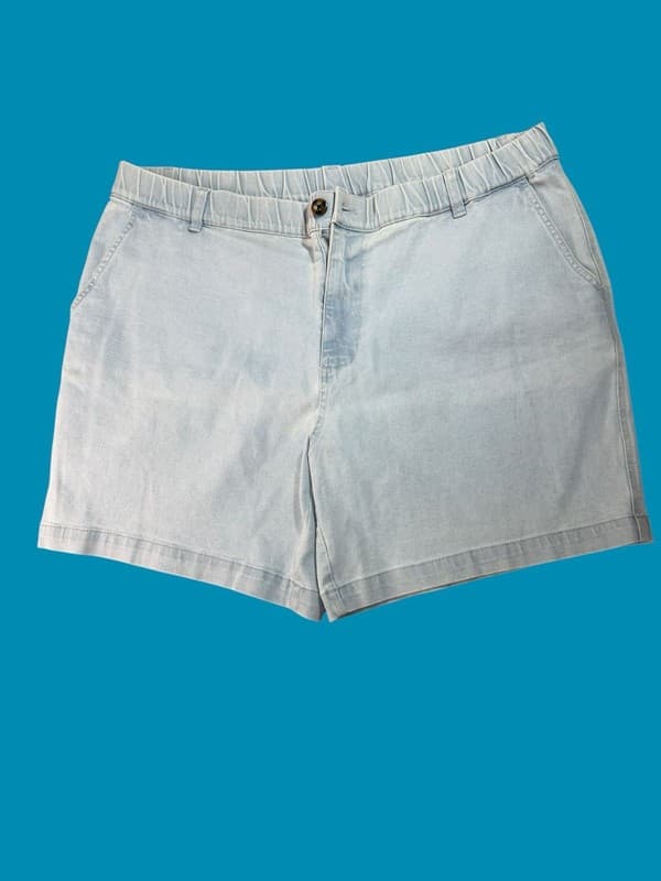 Bearbottom Clothing Men's Stretch Chino Shorts Light Blue XXL 7" Inseam - Image 1
