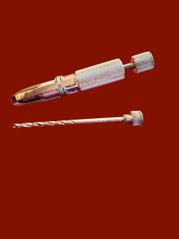 Vintage Kleen Reem Pipe Tool with Case and Drill Bit by W.J. Young Co. Peabody - Thumbnail 5