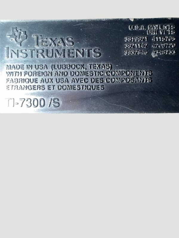 Vintage Texas Instruments TI-7300 SuperView Solar Calculator Made in USA - Thumbnail 3