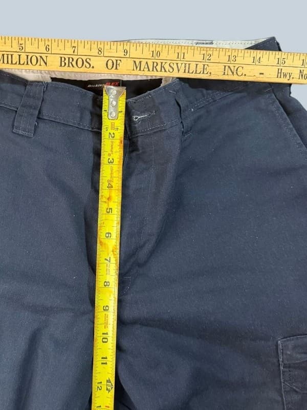 Dickies Flex Regular Fit Industrial Cargo Work Pants Navy Blue 33x36 - Thumbnail 6