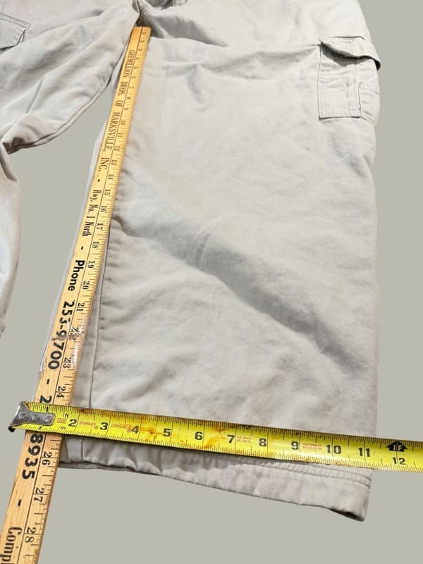 RedHead Men's Vintage Wide Leg Khaki Cargo Pants Size 48x32 - Thumbnail 7