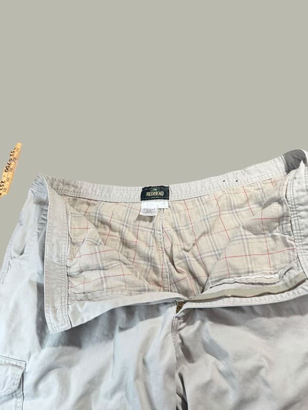 RedHead Men's Vintage Wide Leg Khaki Cargo Pants Size 48x32 - Thumbnail 4