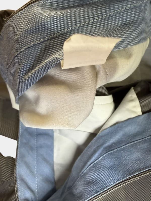 Nautica Men’s Dress Pants 32x32 Blue Micro Check Flat Front - Thumbnail 4