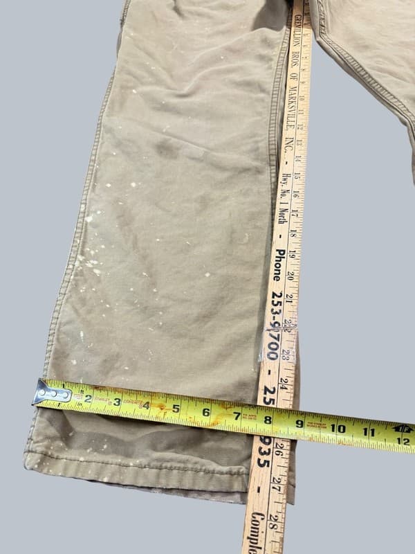 Vintage Blue Mountain Distressed Carpenter Work Pant Paint Splatter Canvas 34x32 - Thumbnail 15