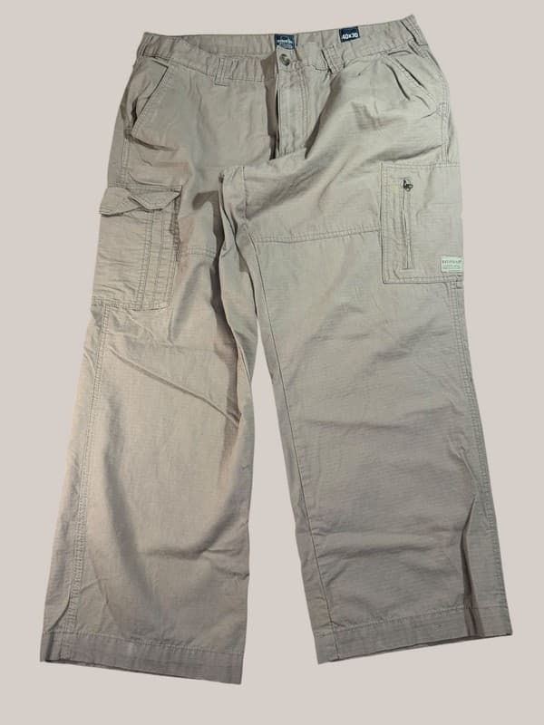 RedHead Men's Tan Ripstop Cargo Utility Work Pants 40x30 - Image 1