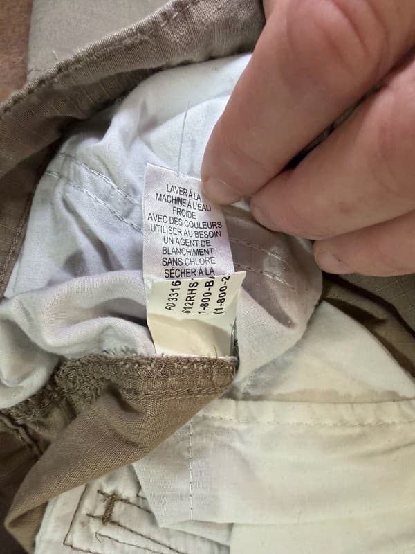 RedHead Men's Tan Ripstop Cargo Utility Work Pants 40x30 - Thumbnail 4