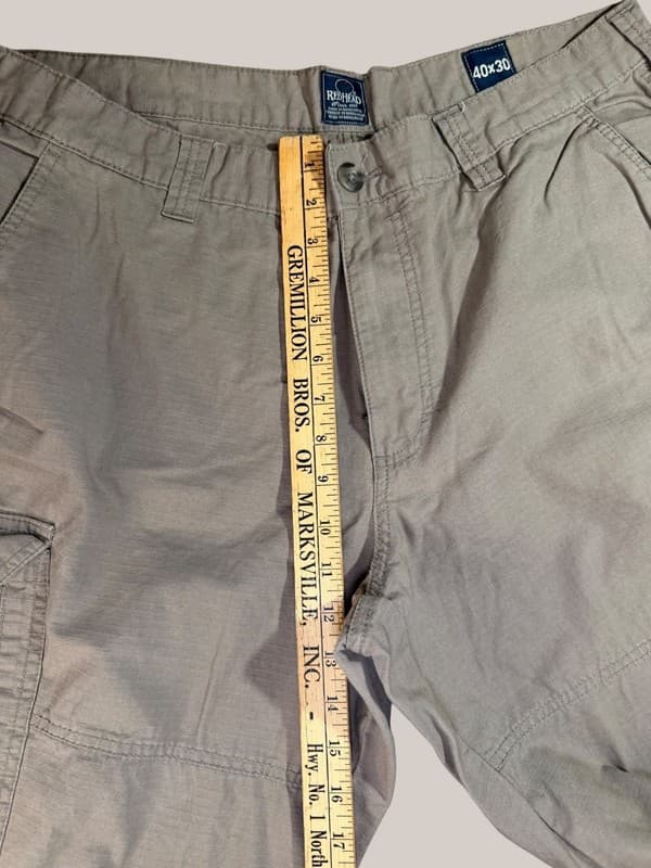 RedHead Men's Tan Ripstop Cargo Utility Work Pants 40x30 - Thumbnail 6