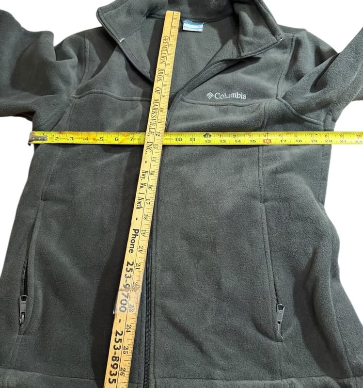 Columbia Full Zip Fleece Jacket Men’s Medium Greg Zippered Pockets - Thumbnail 4