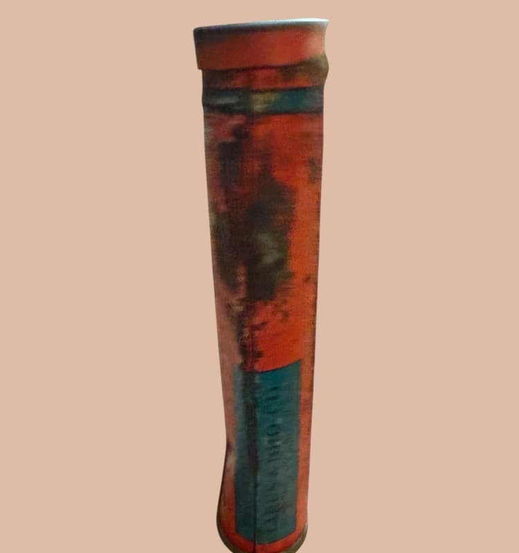 Vintage Hi-Plane Smooth Cut Tobacco Tin Pipe Cigarettes Red Metal Can - Thumbnail 5