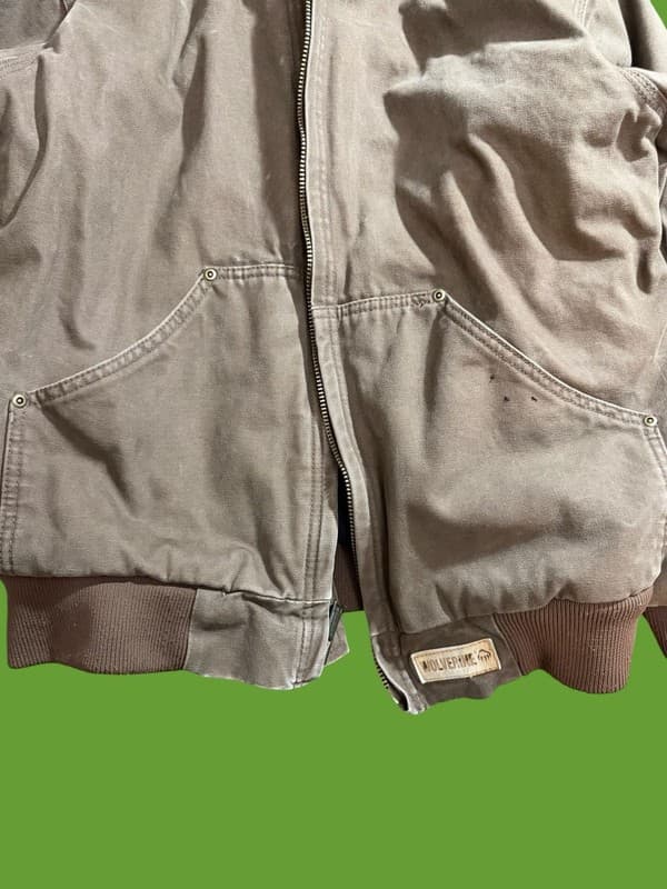 Wolverine Men's Small Brown Canvas Hooded Quilt-Lined Work Jacket - Thumbnail 5