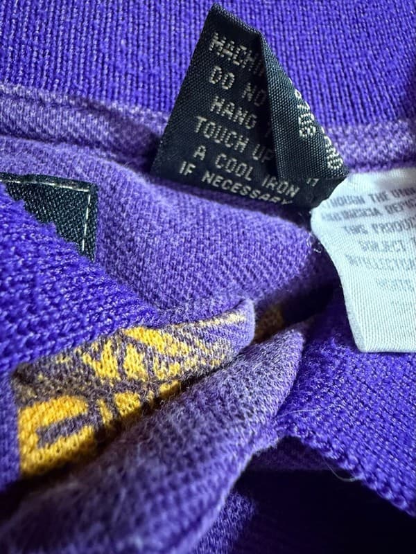 Vintage Chiliwear LSU Tigers All Over Print Purple Polo Shirt 3XLT - Thumbnail 4