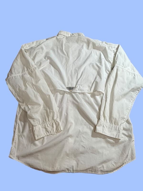 Columbia PFG Bahama II Long Sleeve Fishing Shirt White Medium - Thumbnail 2