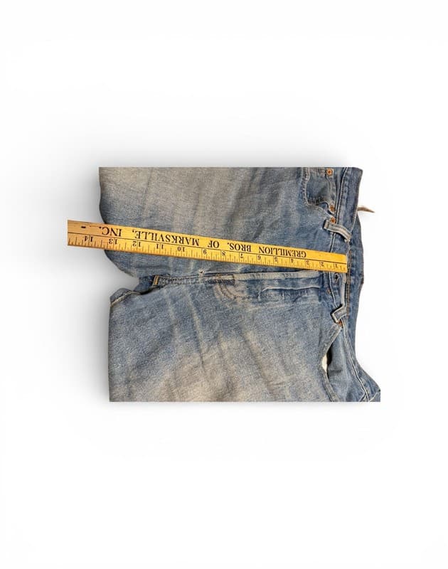 Levi's 501 Button Fly Distressed Jeans - Thumbnail 10