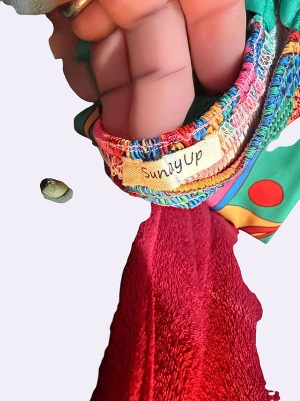 Sun Day Up Women's Colorful Boho Paisley Print Smocked Tiered Maxi Sundress - Thumbnail 5