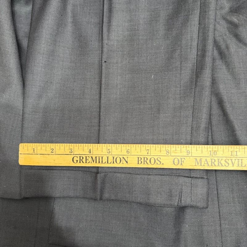 Baroni Executive Navy 2 Button Suit Mens 44R 44x32 Flat Front - Thumbnail 11