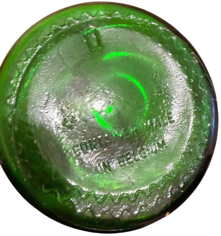 Vintage Green Glass Apothecary Jars Set of 2 Made in Belgium Pharmacy - Thumbnail 4